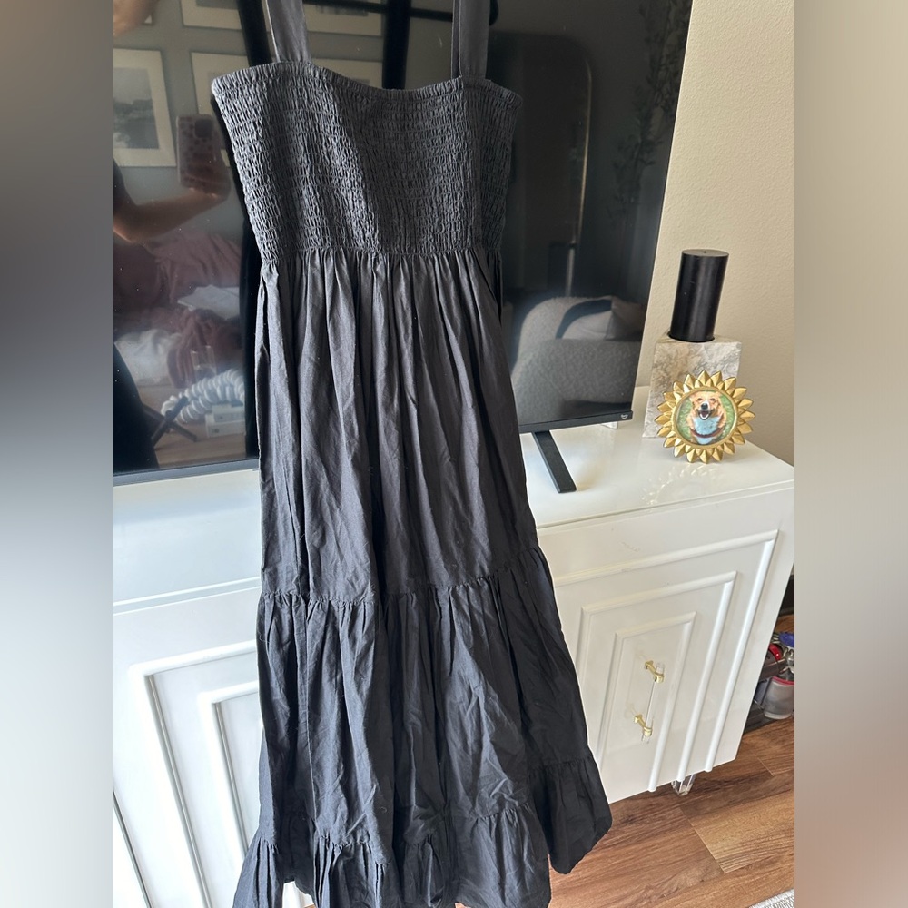 NWT black zara maxi dress size xs